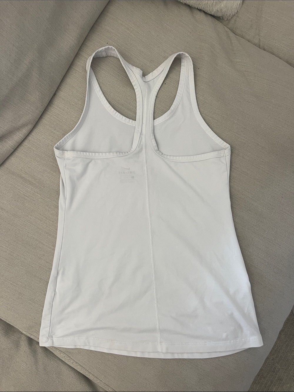 Nike White Racerback Performance Tank - Picture 2 of 2
